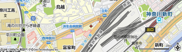 神奈川県横浜市神奈川区富家町6周辺の地図