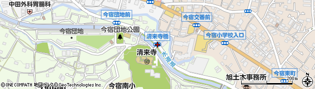 清来寺橋周辺の地図