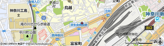 神奈川県横浜市神奈川区富家町4周辺の地図