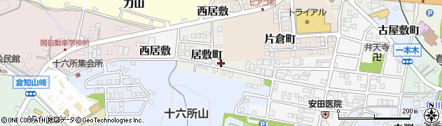 岐阜県関市居敷町周辺の地図