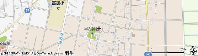 岐阜県加茂郡富加町羽生1209周辺の地図