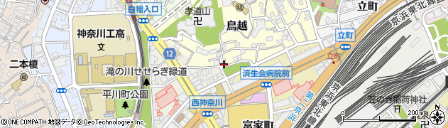 リパーク横浜鳥越第２駐車場周辺の地図