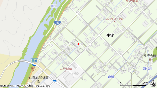 〒917-0027 福井県小浜市生守の地図