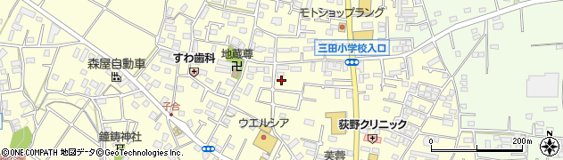 神奈川県厚木市下荻野周辺の地図