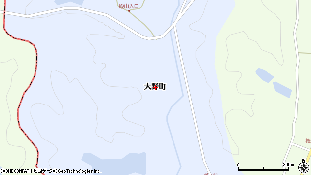 〒690-0264 島根県松江市大野町の地図