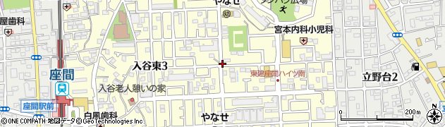 神奈川県座間市入谷東周辺の地図