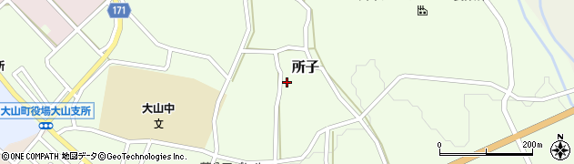 鳥取県西伯郡大山町所子178周辺の地図