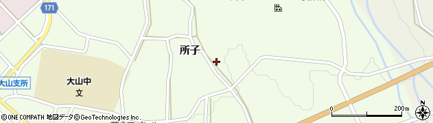 鳥取県西伯郡大山町所子166周辺の地図