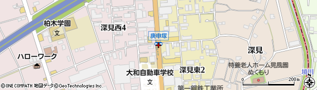 島津入口周辺の地図