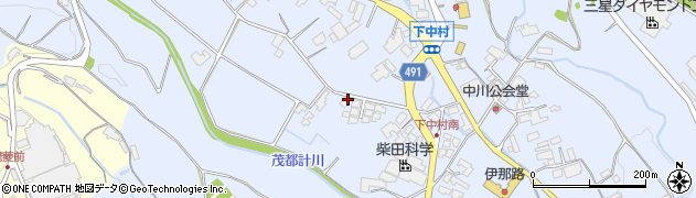 長野県飯田市中村周辺の地図