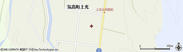 鳥取県鳥取市気高町上光401周辺の地図