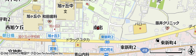 岐阜県関市南出周辺の地図