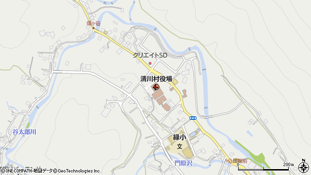 〒243-0100 神奈川県愛甲郡清川村（以下に掲載がない場合）の地図