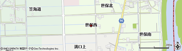 岐阜県岐阜市世保（西）周辺の地図
