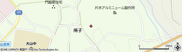 鳥取県西伯郡大山町所子155周辺の地図