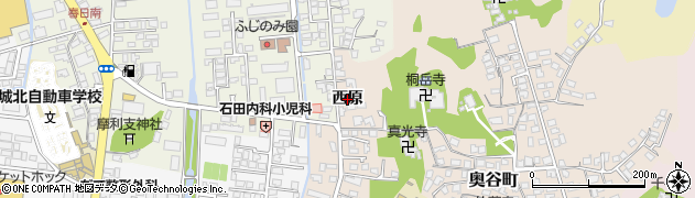 島根県松江市奥谷町（西原）周辺の地図