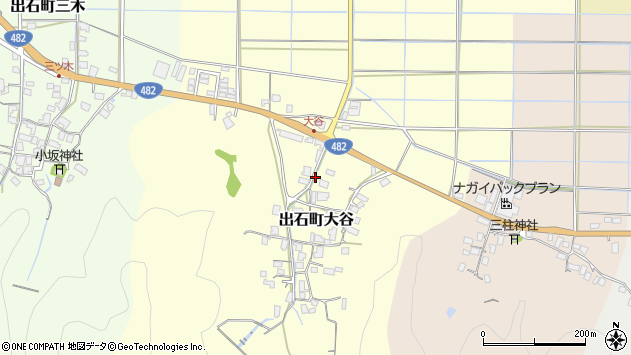 〒668-0271 兵庫県豊岡市出石町大谷の地図