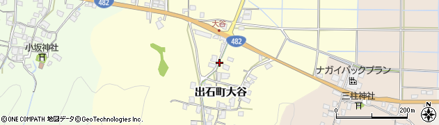 兵庫県豊岡市出石町大谷周辺の地図
