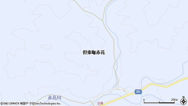 〒668-0352 兵庫県豊岡市但東町赤花の地図