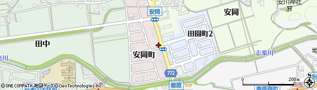 舞鶴志楽郵便局周辺の地図