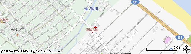 青松庵周辺の地図