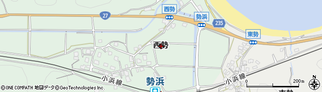 福井県小浜市西勢周辺の地図