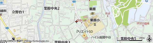 神奈川県座間市栗原中央周辺の地図