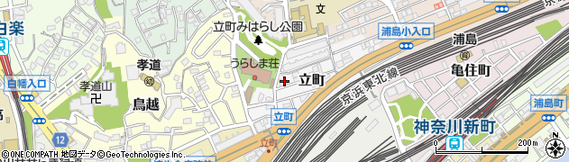 神奈川県横浜市神奈川区立町周辺の地図