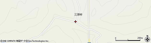 三津峠周辺の地図