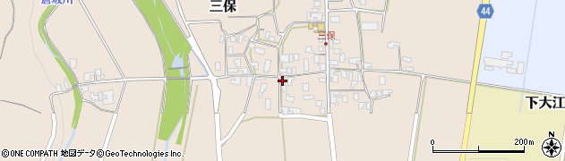 鳥取県東伯郡琴浦町三保254周辺の地図