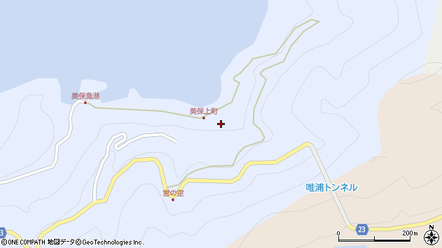 〒691-0045 島根県出雲市美保町の地図
