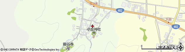 兵庫県豊岡市出石町三木267周辺の地図