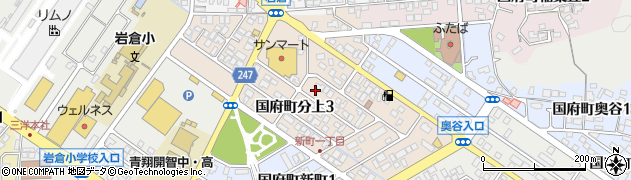 鳥取県鳥取市国府町分上周辺の地図