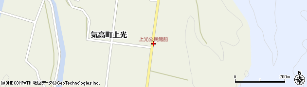 上光公民館前周辺の地図