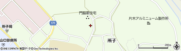鳥取県西伯郡大山町所子361周辺の地図