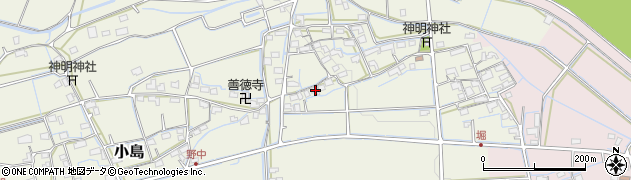 岐阜県揖斐郡揖斐川町小島1107周辺の地図