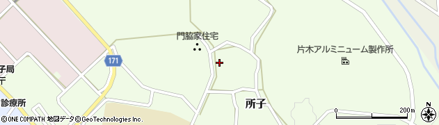 鳥取県西伯郡大山町所子379周辺の地図