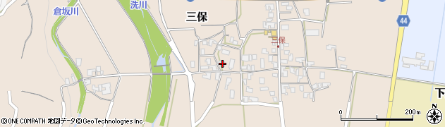 鳥取県東伯郡琴浦町三保367周辺の地図