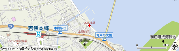 本郷桟橋周辺の地図