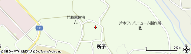 鳥取県西伯郡大山町所子375周辺の地図