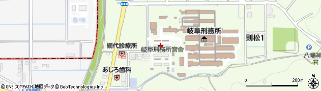 岐阜刑務所周辺の地図