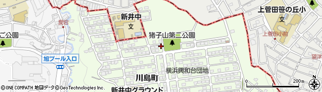 神奈川県横浜市旭区川島町3018-2周辺の地図