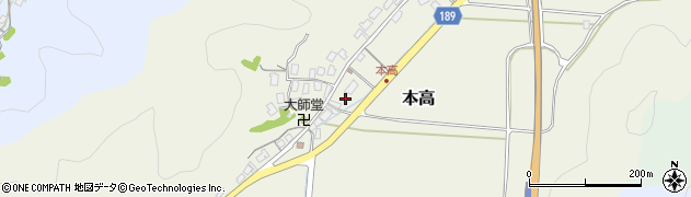 鳥取県鳥取市本高周辺の地図