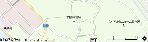 門脇家住宅周辺の地図
