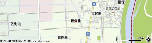 岐阜県岐阜市世保北周辺の地図
