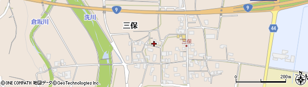 鳥取県東伯郡琴浦町三保359周辺の地図