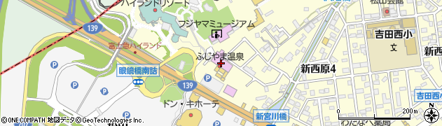 ふじやま温泉周辺の地図