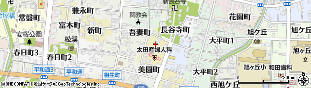 岐阜県関市西門前町周辺の地図
