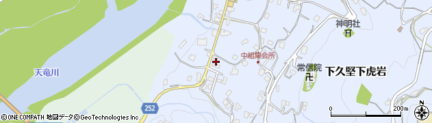 長野県飯田市下久堅下虎岩2581周辺の地図