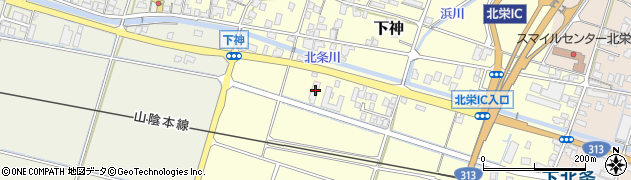 鳥取県東伯郡北栄町下神373周辺の地図